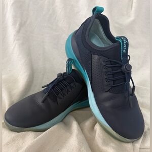 Clove Navy Blue/Teal Comfort Classic Sneakers, Women’s Size 7.5